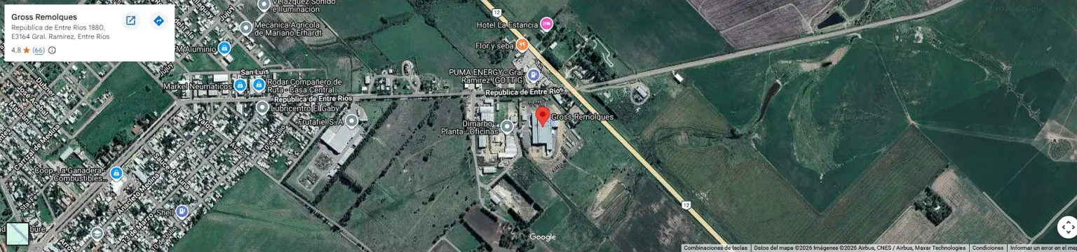Mapa en Google de Grossremolques